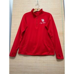 UH Cougars Cozy Mom Quarter Zip Pullover Sweatshirt Size M